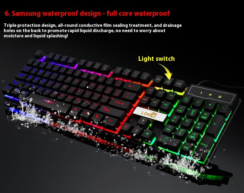 LED Gaming Keyboard USB - Backlit Keys | Tillmart