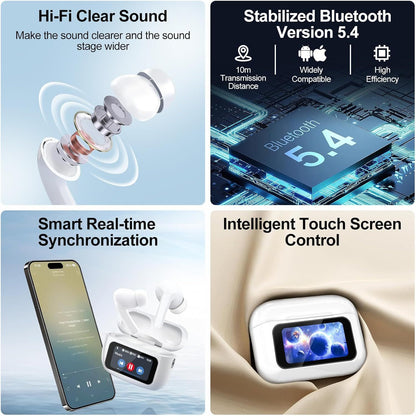 Bluetooth Earbuds ANC ENC - Touchscreen | Tillmart
