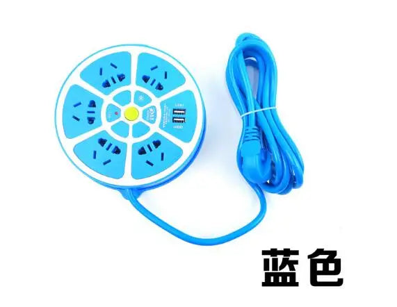 Smart socket with cable and USB charging interface Fast new national standard jack multi-function terminal block plug-in board