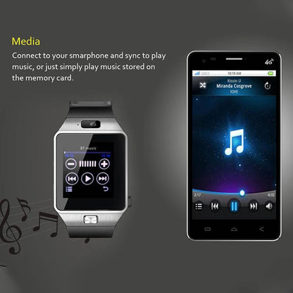Smart Watch With TF Card Slot Camera SIM SmartWatch Bluetooth Information Watches Men Women Push Music Play For Android