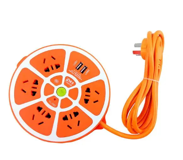 Smart socket with cable and USB charging interface Fast new national standard jack multi-function terminal block plug-in board