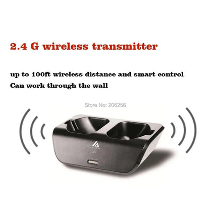 Artiste ADH300 2.4GHz Wireless TV Headphones Digital Over-Ear Stereo Headphone for TV 100ft Distance Transmitter Charging Dock