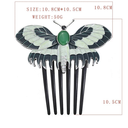 Fashion Movie Charm Titanic Heroine Rose Cosplay Hairpin Butterfly Comb Hair Accessory Prop For Women