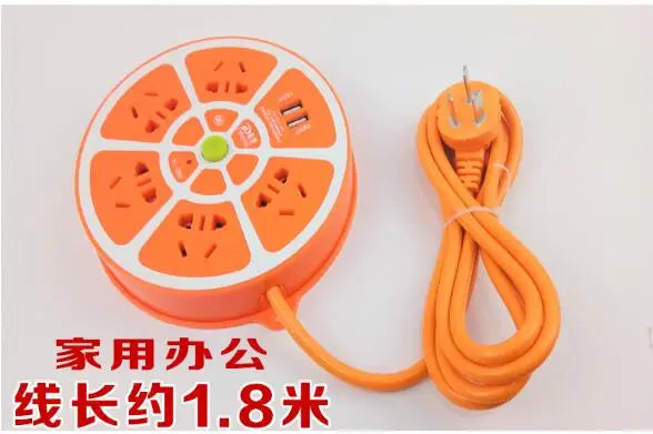 Smart socket with cable and USB charging interface Fast new national standard jack multi-function terminal block plug-in board