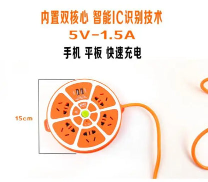 Smart socket with cable and USB charging interface Fast new national standard jack multi-function terminal block plug-in board
