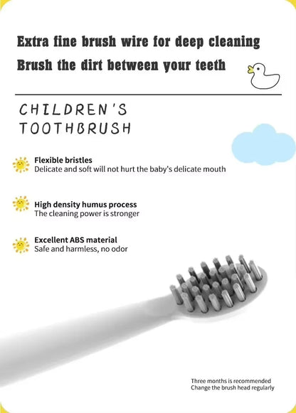 Compatible with Oral B Children kids Sonic Electric Toothbrush Cartoon For Kids USB Rechargeable Soft Automatic Waterproof