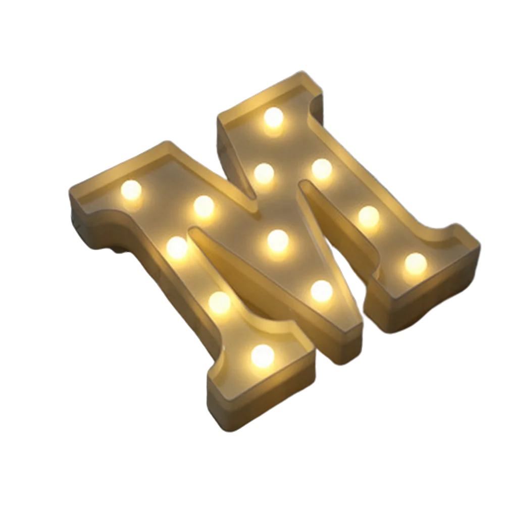Luminous Number Lamp Alphabet Letter LED Lights Birthday Valentine's Day Wedding Party Decor 0-9 Digital A-Z Letters Night Light