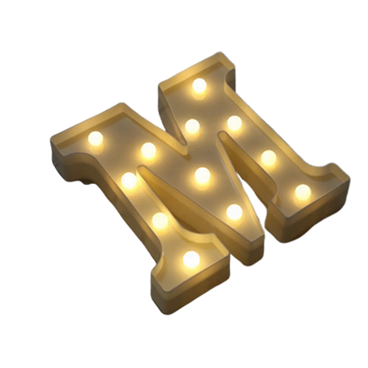 Luminous Number Lamp Alphabet Letter LED Lights Birthday Valentine's Day Wedding Party Decor 0-9 Digital A-Z Letters Night Light