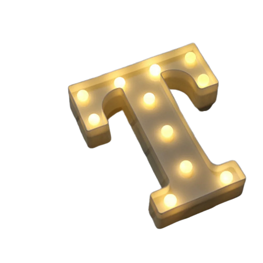 Luminous Number Lamp Alphabet Letter LED Lights Birthday Valentine's Day Wedding Party Decor 0-9 Digital A-Z Letters Night Light