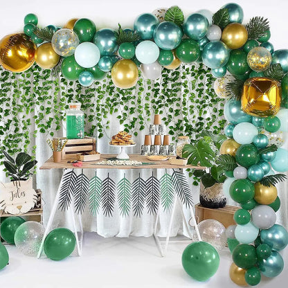 1/3/6/12pcs,Realistic Artificial Ivy Leaves Garland - Artificial Plants & Greenery for Weddings, Parties, Home Decor