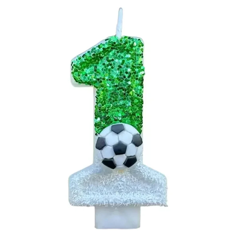 Creative Football Digital Shape for Birthday Birthday Number Candles for Cakes Decorative Number Candles Cake Topper Decoration