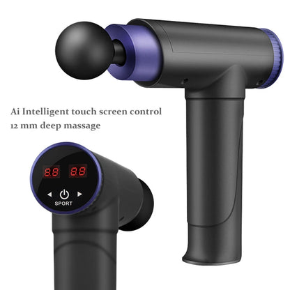 Fascia Massage Gun, LCD Display, Heat Function, Vibration Massage, Deep Muscle Relief, Portable Sports Massager