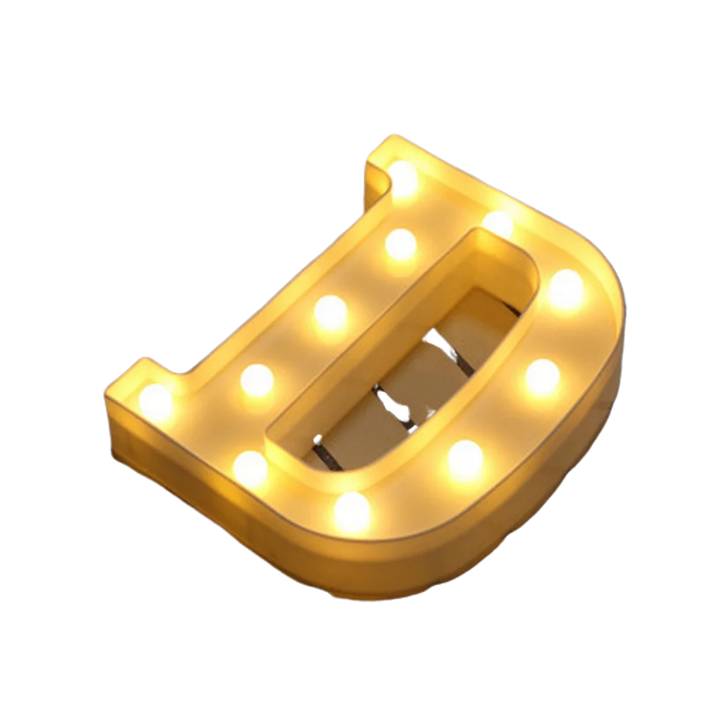 Luminous Number Lamp Alphabet Letter LED Lights Birthday Valentine's Day Wedding Party Decor 0-9 Digital A-Z Letters Night Light