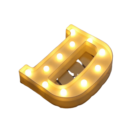Luminous Number Lamp Alphabet Letter LED Lights Birthday Valentine's Day Wedding Party Decor 0-9 Digital A-Z Letters Night Light