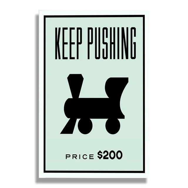 1pc frameless Canvas Phenomenal Level Wall Art Monopoly Money Inspirational HD Canvas Poster Prints Living Room Bedroom Home Dec