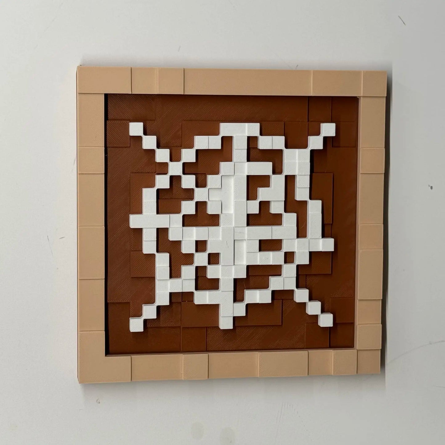 3D Printing 17.5cm Pixel Item Display Frame Magnetic Wall Decor Retro Game Style Collectible Desk Ornament Gift