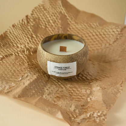 Coconut Shell Aromatherapy Candle Essential Oil Fragrance Premium Plant Wax Fragrance Home Companion