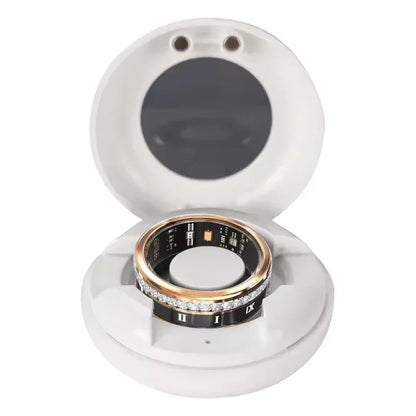 Diamond Smart Ring For Xiaomi Samsung Ring Heart Rate Pressure Blood Oxygen Sleep monitoring IP68 Waterproof Sport Modes Ring