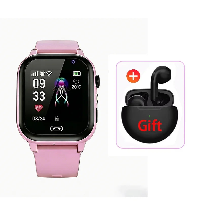2026 Lenovo Kids GPS Smart Watch SOS Location Tracker SimCard Call Child SmartWatch Camera Waterproof Watch Gift For Ios Android