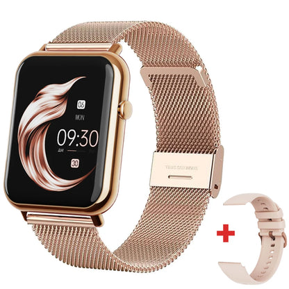 Gfordt Smart Watch Men Women 1.69" HD Screen Bracelet Waterproof Weather Heart Rate Monitoring Sleep Detection SmartWatch