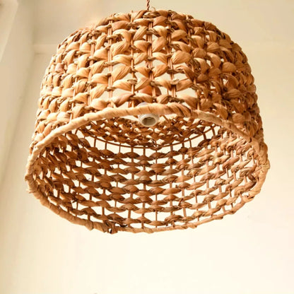 Handmade Rattan retro Pendant Lights Nordic Japanese hanging Lamps Restaurant coffee shop light indoor living room bedroom Lamps