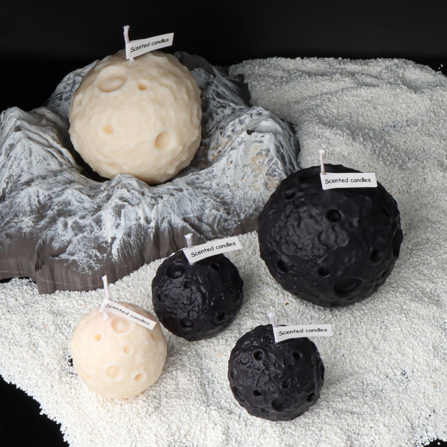 Creative Gifts Moon Shaped Candles Soy Wax Candle Set Perfect Gifts Family Bedroom Decoration Handmade Scented Candle Gifts
