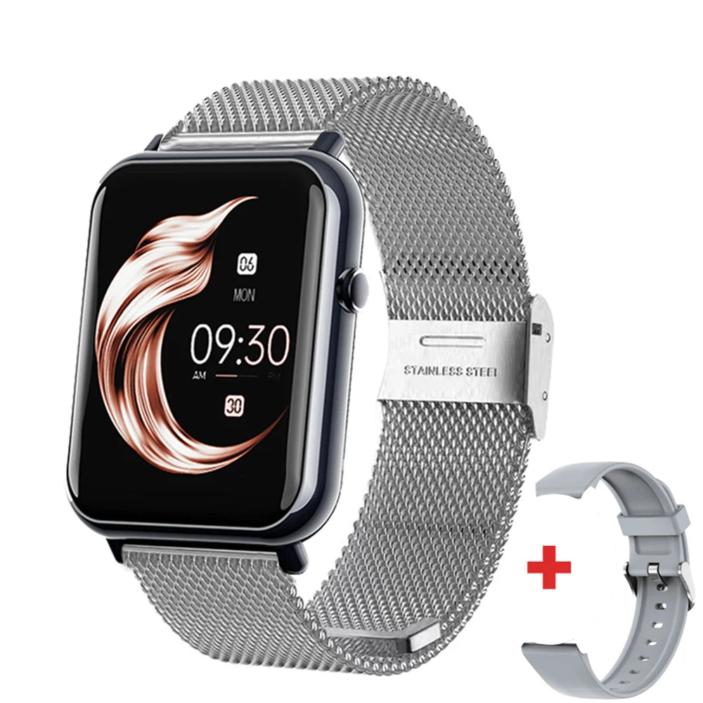 Gfordt Smart Watch Men Women 1.69" HD Screen Bracelet Waterproof Weather Heart Rate Monitoring Sleep Detection SmartWatch