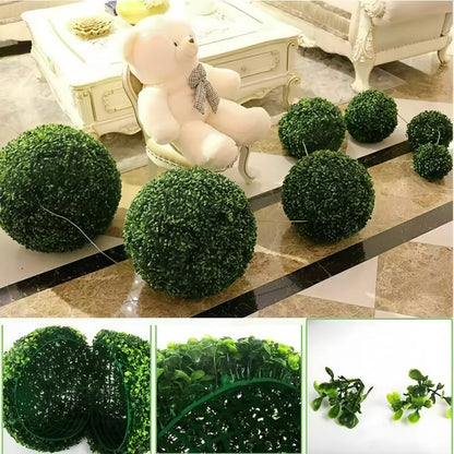 1pc Artificial Grass Topiary Balls Hanging Ball For Wedding Party Diy Hotel Home Yard Garden Decoration