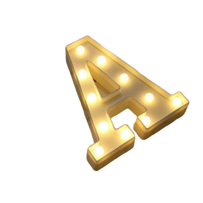 Luminous Number Lamp Alphabet Letter LED Lights Birthday Valentine's Day Wedding Party Decor 0-9 Digital A-Z Letters Night Light
