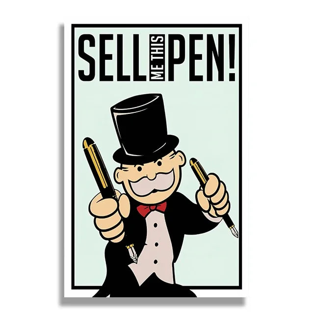 1pc frameless Canvas Phenomenal Level Wall Art Monopoly Money Inspirational HD Canvas Poster Prints Living Room Bedroom Home Dec