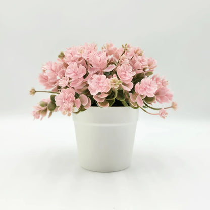 15cm Artificial Eucalyptus in Pot, Realistic Fake Greenery Plant Mini Potted Plant for Home Office Desk Decor, Table Centerpiece