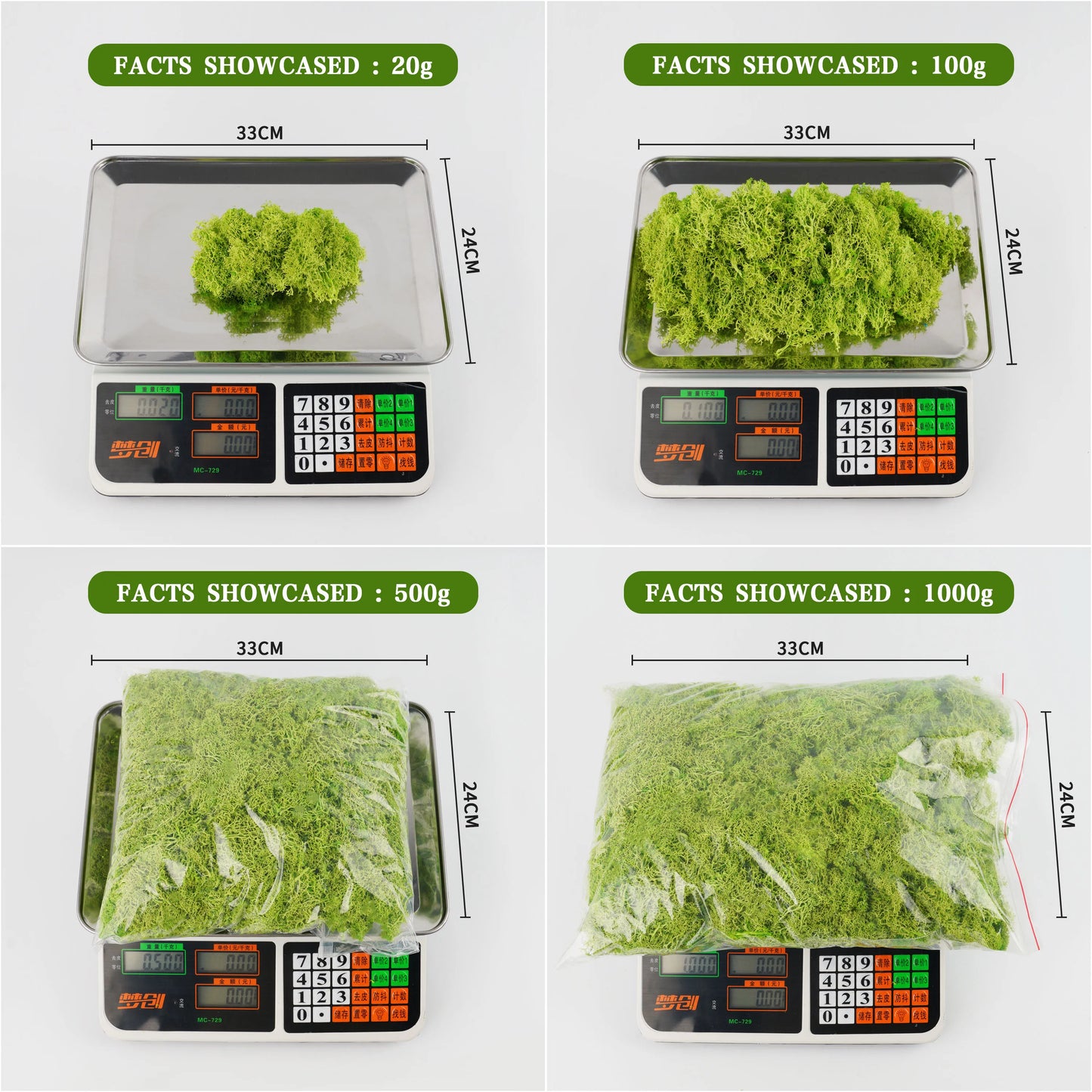 Artificial Green Plants Eternal Life Moss DIY Grass Garden Crafts Home Room Decor Mini Landscape Fake Grass 20/1000g