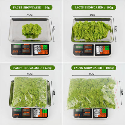 Artificial Green Plants Eternal Life Moss DIY Grass Garden Crafts Home Room Decor Mini Landscape Fake Grass 20/1000g