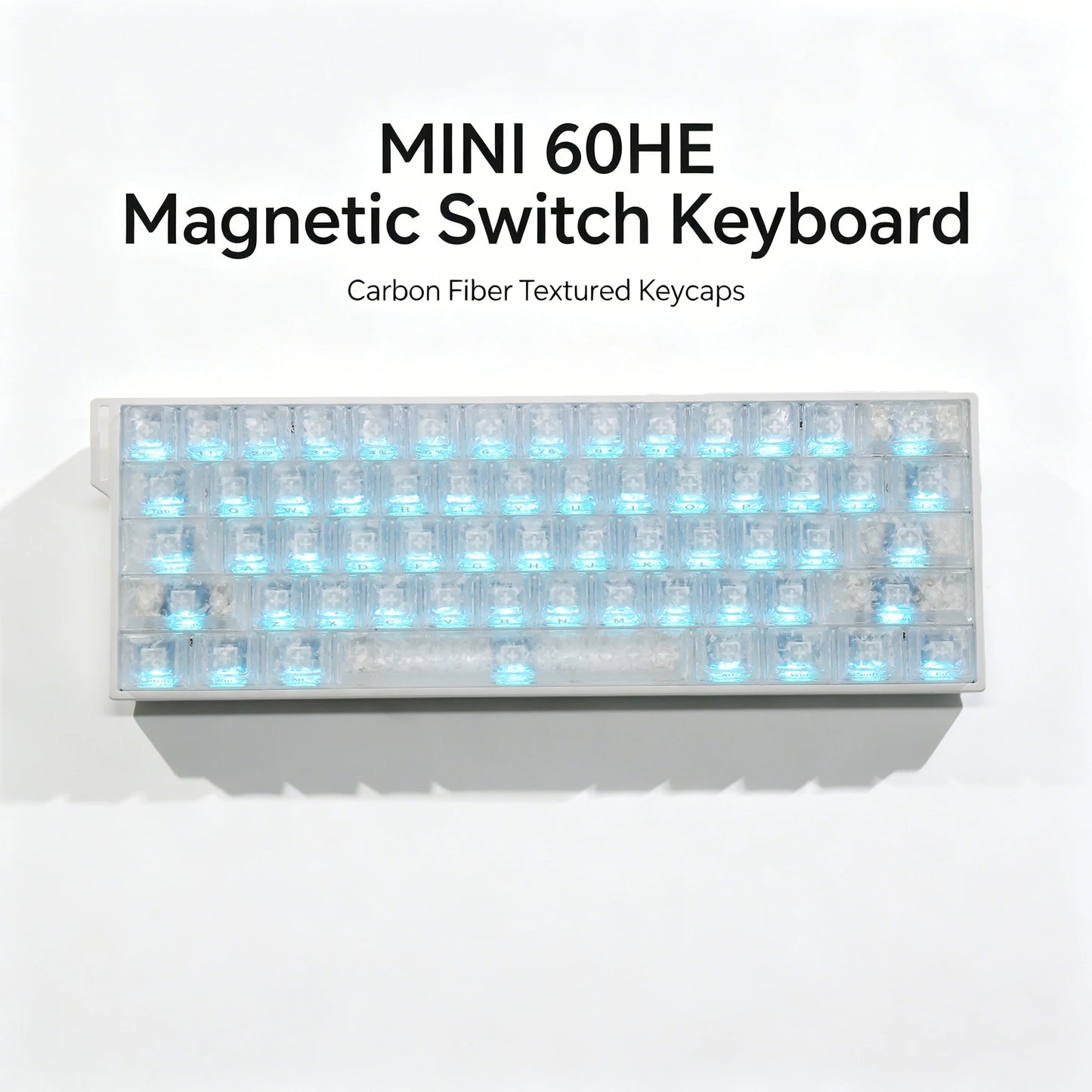 AULA MINI 60HE Magnetic Keyboard Wireless 60% Rapid Trigger 8K Return Esports Customize RGB Magnetic Switch Gaming Keyboard