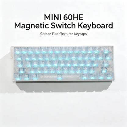 AULA MINI 60HE Magnetic Keyboard Wireless 60% Rapid Trigger 8K Return Esports Customize RGB Magnetic Switch Gaming Keyboard