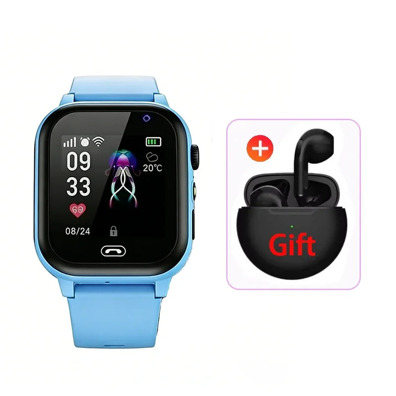 2026 Lenovo Kids GPS Smart Watch SOS Location Tracker SimCard Call Child SmartWatch Camera Waterproof Watch Gift For Ios Android