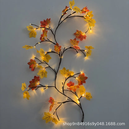 New LED Cherry Blossom Branch Vine Light Bendable Ambient Fairy Light for Wedding Garden Fence Wall Indoor Outdoor Decor