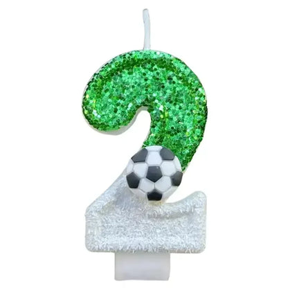 Creative Football Digital Shape for Birthday Birthday Number Candles for Cakes Decorative Number Candles Cake Topper Decoration
