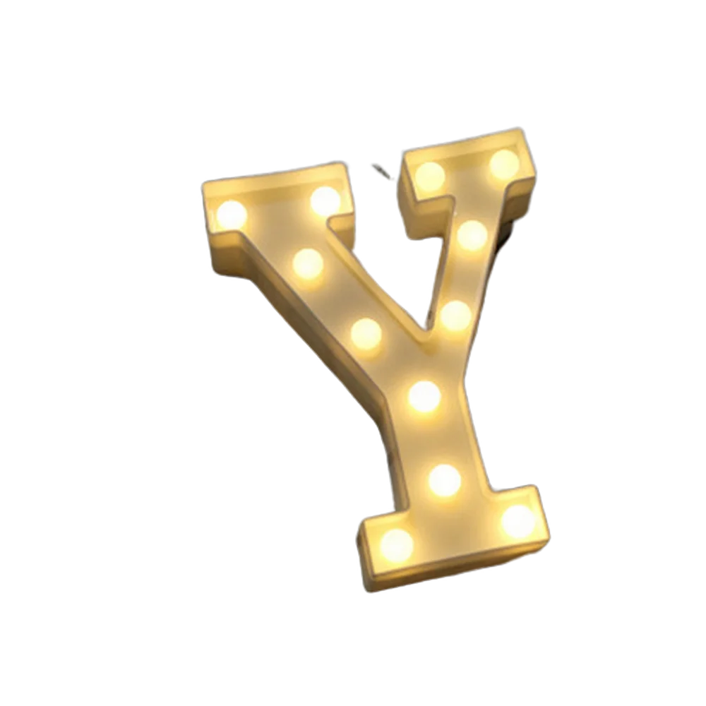Luminous Number Lamp Alphabet Letter LED Lights Birthday Valentine's Day Wedding Party Decor 0-9 Digital A-Z Letters Night Light