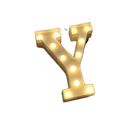 Luminous Number Lamp Alphabet Letter LED Lights Birthday Valentine's Day Wedding Party Decor 0-9 Digital A-Z Letters Night Light