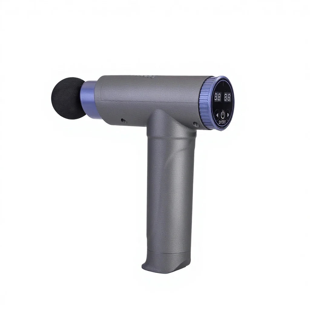 Fascia Massage Gun, LCD Display, Heat Function, Vibration Massage, Deep Muscle Relief, Portable Sports Massager