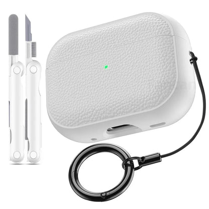Luxury Leather Pattern Case For Airpods Pro 3 2025 Case with Metal Buckle Protective Shockproof Case for AirPods Pro 2/Pro 3/4