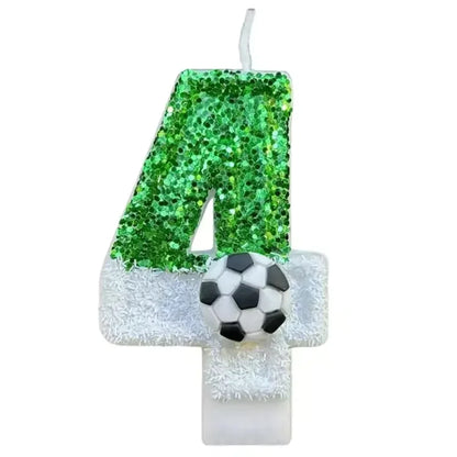 Creative Football Digital Shape for Birthday Birthday Number Candles for Cakes Decorative Number Candles Cake Topper Decoration