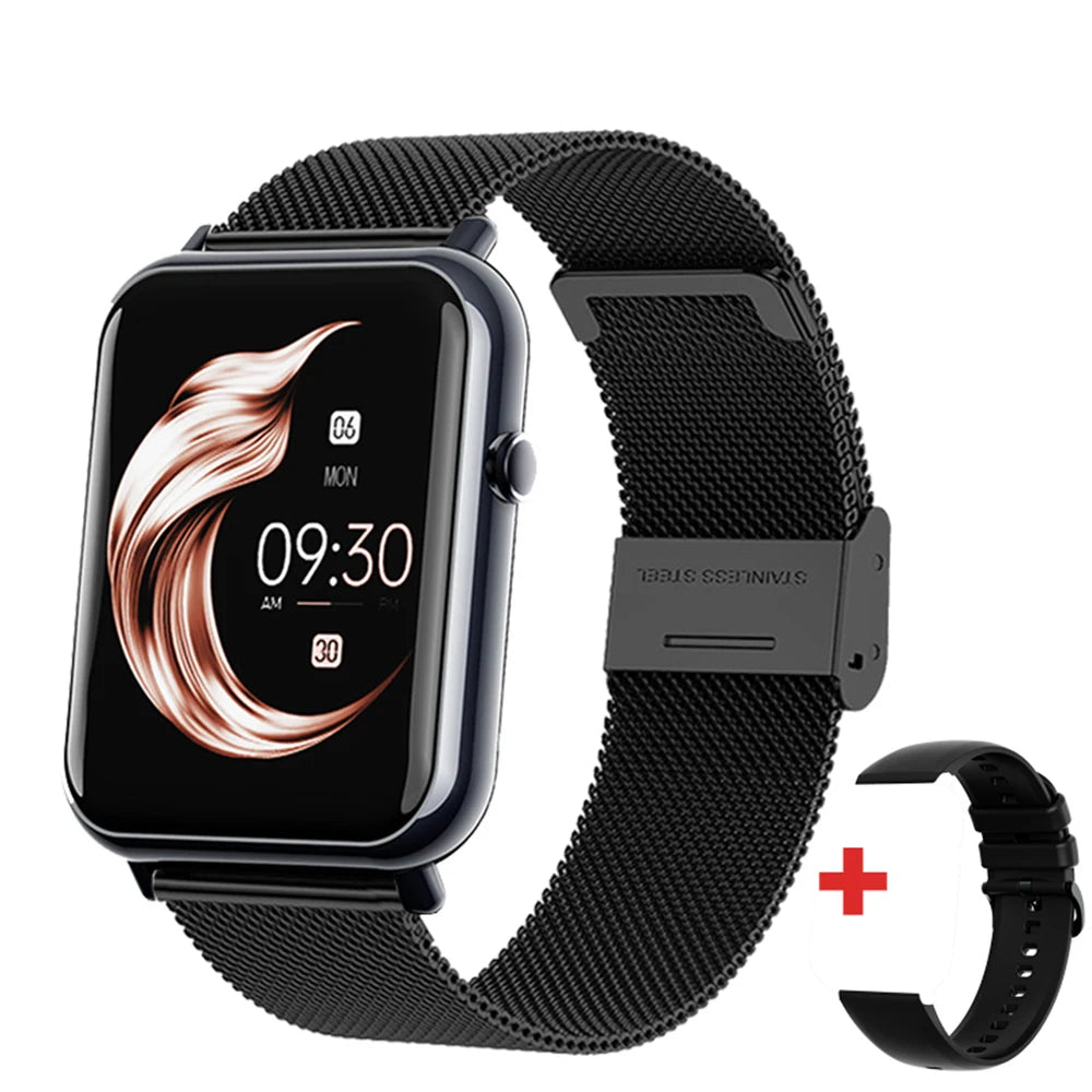 Gfordt Smart Watch Men Women 1.69" HD Screen Bracelet Waterproof Weather Heart Rate Monitoring Sleep Detection SmartWatch