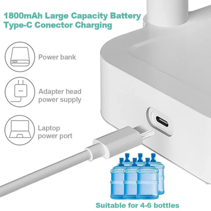 Smart Electric Desktop Water Pump Dispenser, Auto Water Absorption Barreled Water Purifier, Portable Tea Water Machine for House