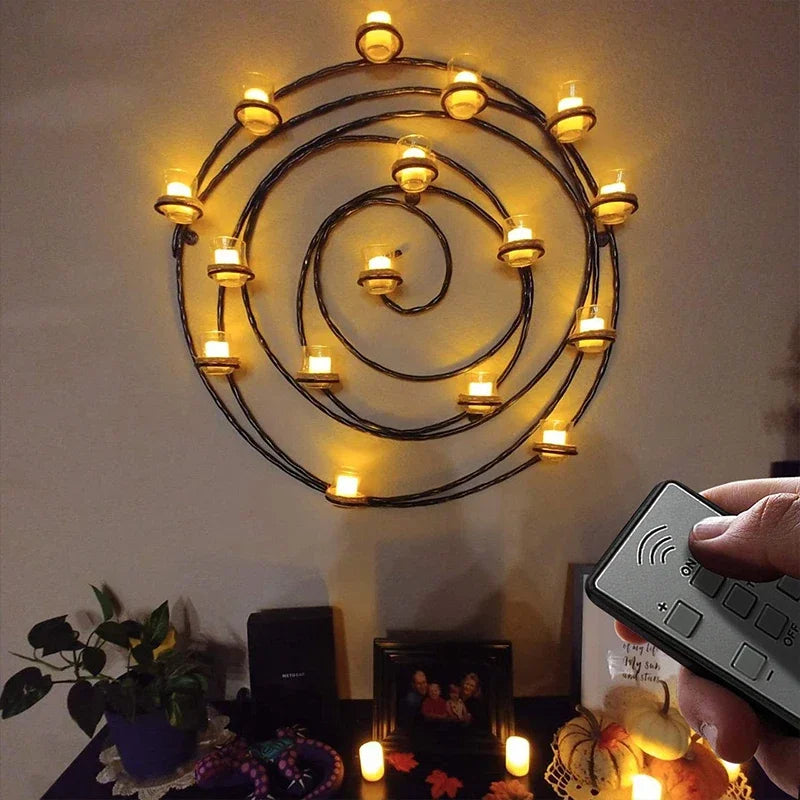 Tea Candle Light Rechargeable Candles Timer Remote LED Light Flameless For Wedding Room Garden Holiday Lighting Home Decoration