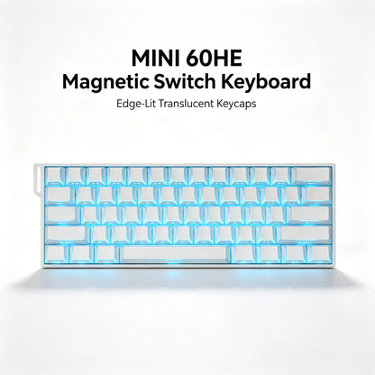 AULA MINI 60HE Magnetic Keyboard Wireless 60% Rapid Trigger 8K Return Esports Customize RGB Magnetic Switch Gaming Keyboard