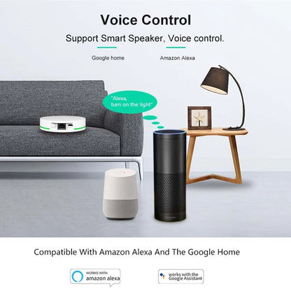 Milfra Tuya Zigbee 3.0 Wired Gateway Hub Smart Home Bridge Smart Life App Voice Remote Control Works with Alexa Google Home