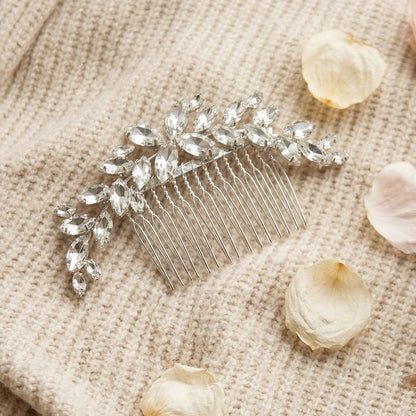 Fashion Classic Crystal Hair Comb Elegant Jewellery Headpiece Bridal Wedding Hair Accessories Hair Ornament Holiday Gifts