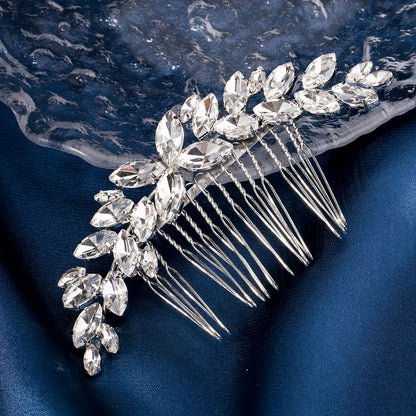 Fashion Classic Crystal Hair Comb Elegant Jewellery Headpiece Bridal Wedding Hair Accessories Hair Ornament Holiday Gifts